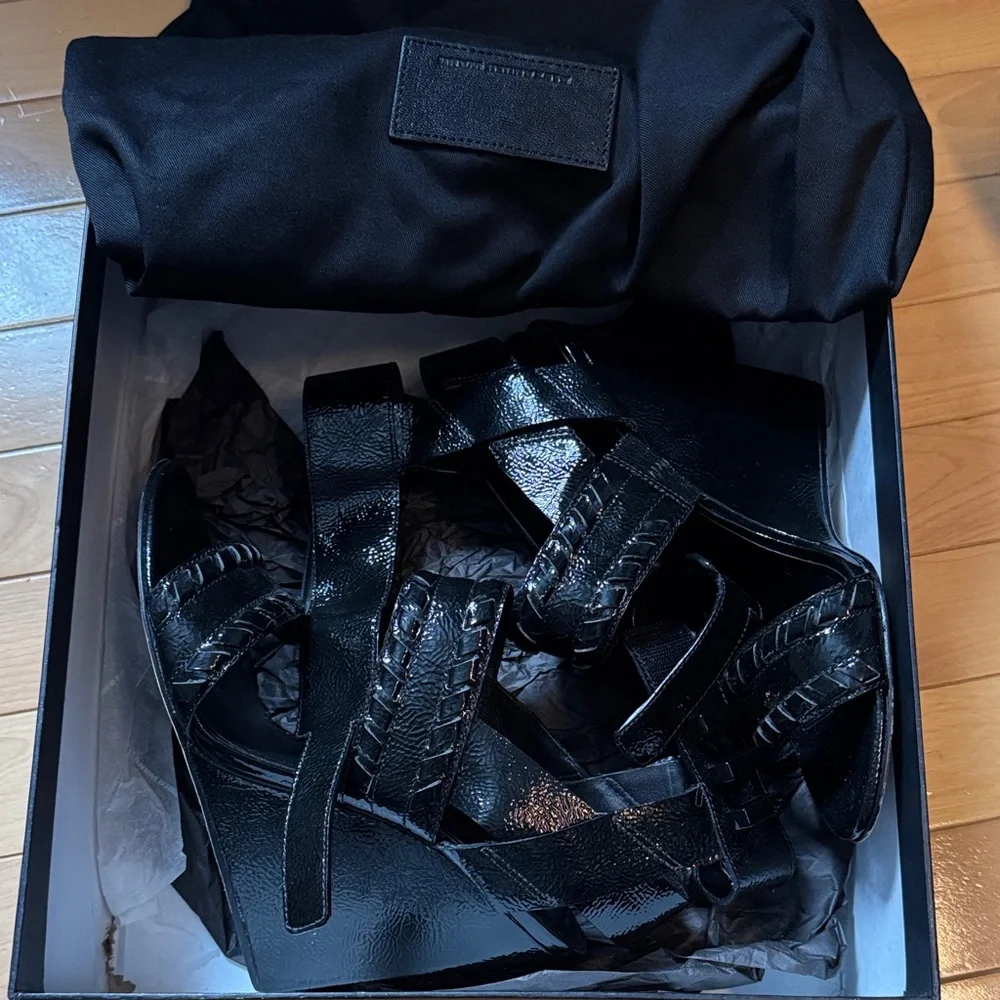 Alexander Wang Black Strappy Sandals